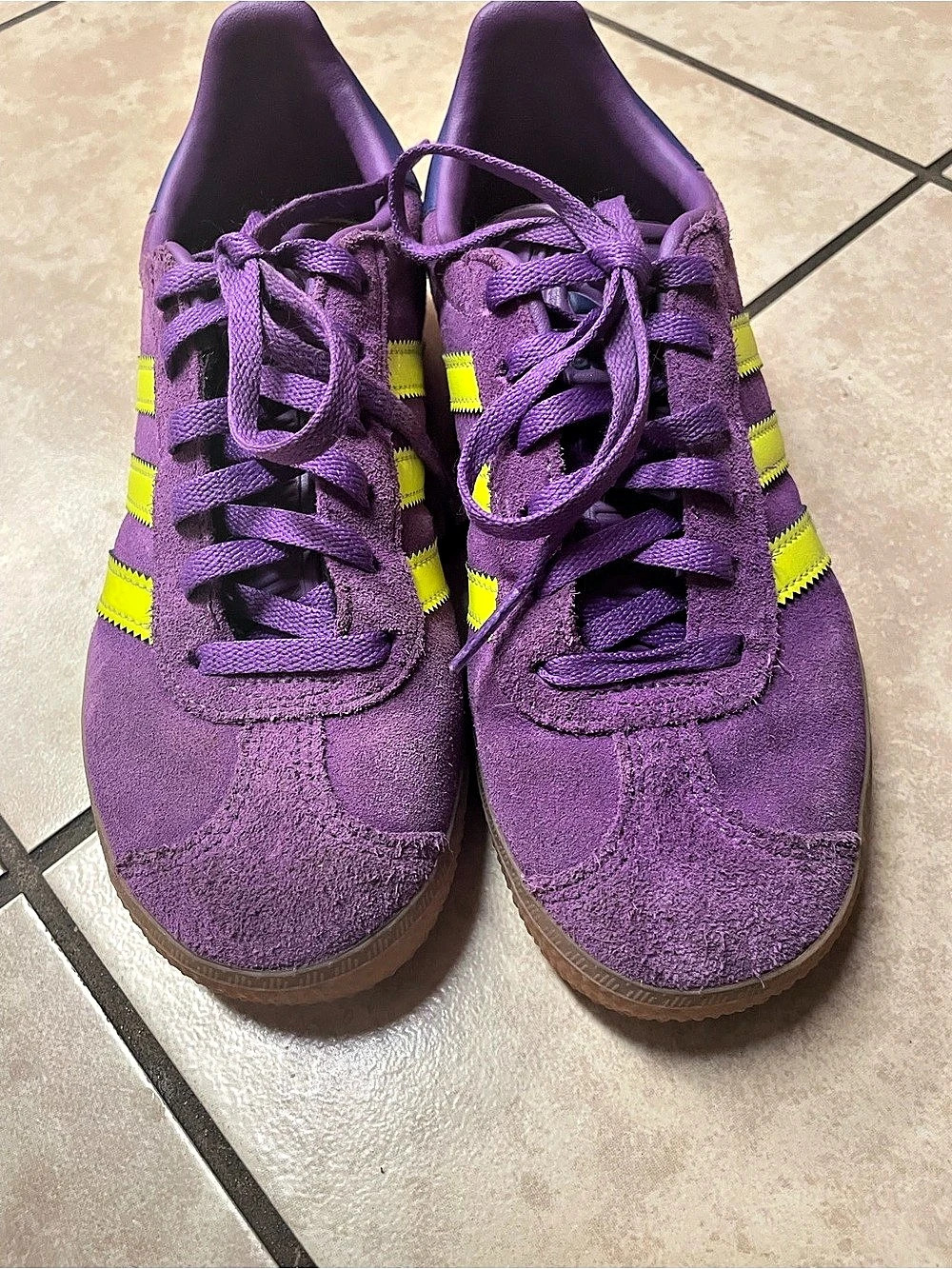 adidas Gazelle Sneakers Purple & Yellow